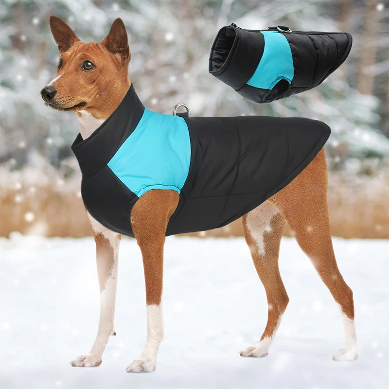Pet Waterproof Warm Large Dog Vest Cat Puppy Ski Coats Padded Winter Warm Dog Clothes Waterproof Pet Vest Zipper Jacket 250729