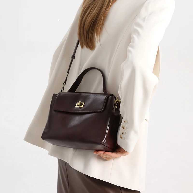 Women Cowhide Genuine Leather Tote Bag Lady Designer Soft Leather Handbag Fashion Crossbody Bags Female Shoulder Handbag Y250730