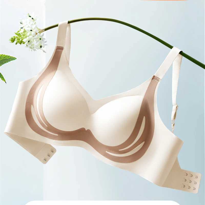 Fixed Cup Push-Up Bra Anti-Sagging Wire-Free Secondary Breast Adjustment Bra Seamless Back-Beautiful Underwear for Women Z250730