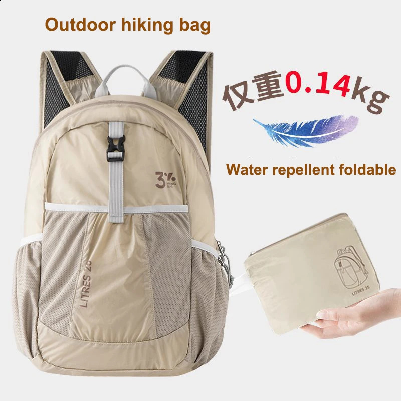 2025 Ultralight Foldable BackpackWaterproof Hiking Daypack for Trekking TravelCompact Durable Small Bag with Adjustable Straps 250729