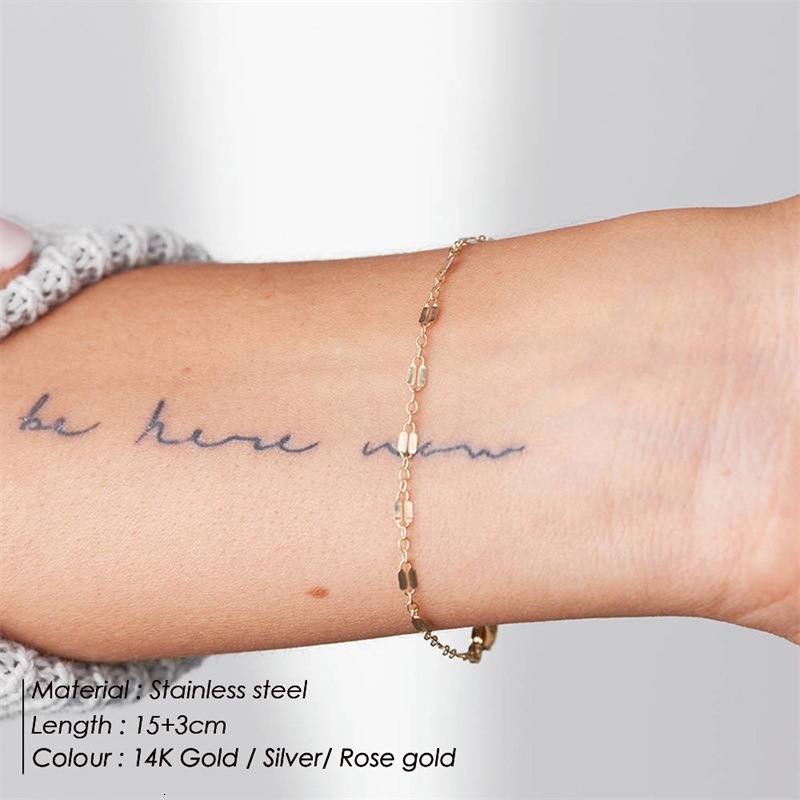 Madam And American Trend Simple Bracelet Double Layer Personality Stainless Steel Chain Bracelet Light Designer Bracelet Luxury Stacked Pearl Jewelry 