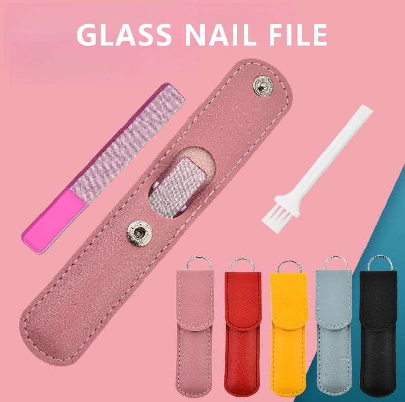 Glass Nail Clippers for Seamless Nails with Polishing Feature