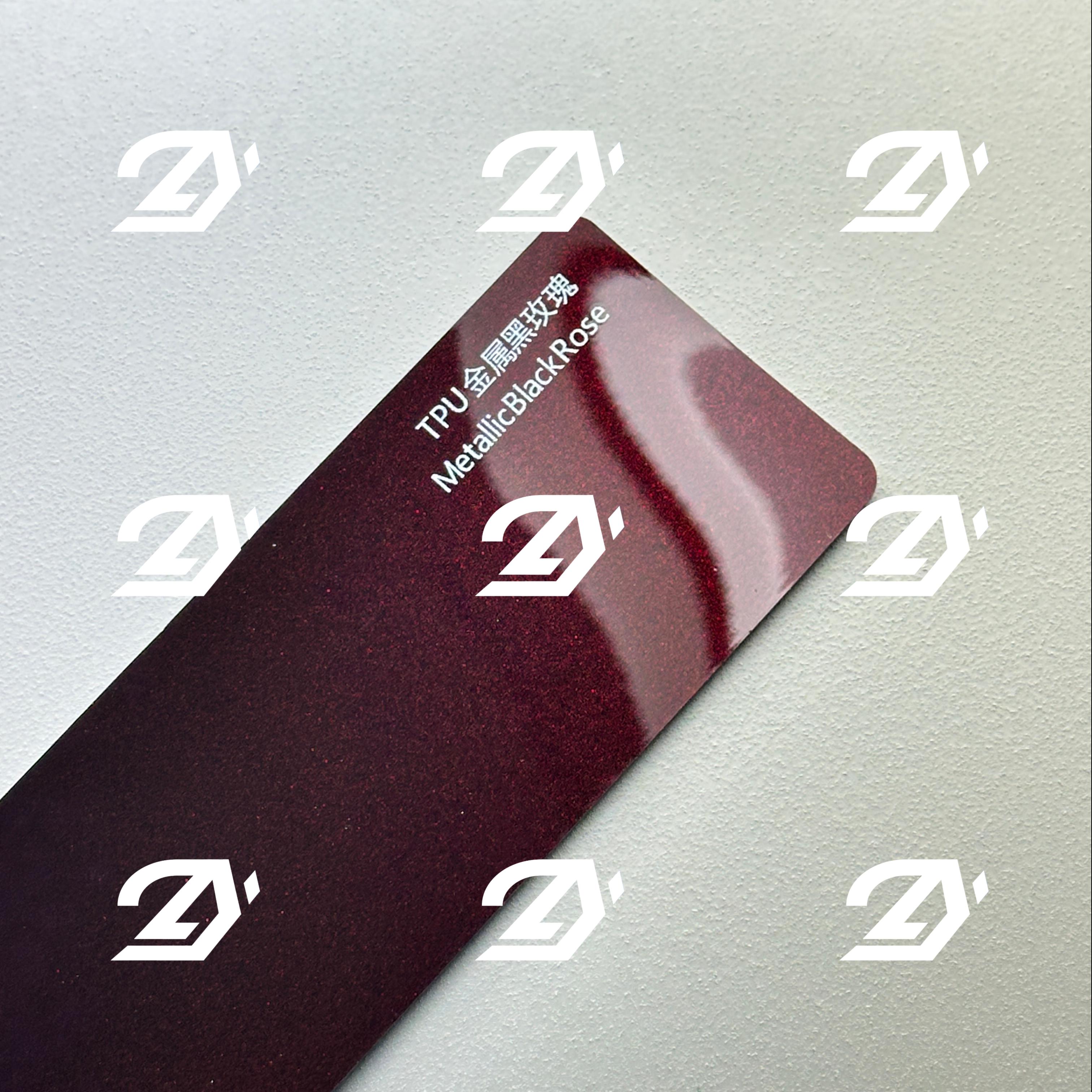 High Gloss TPU PPF Black Rose, Vinyl Car Wrap Film, Easy Dry Application