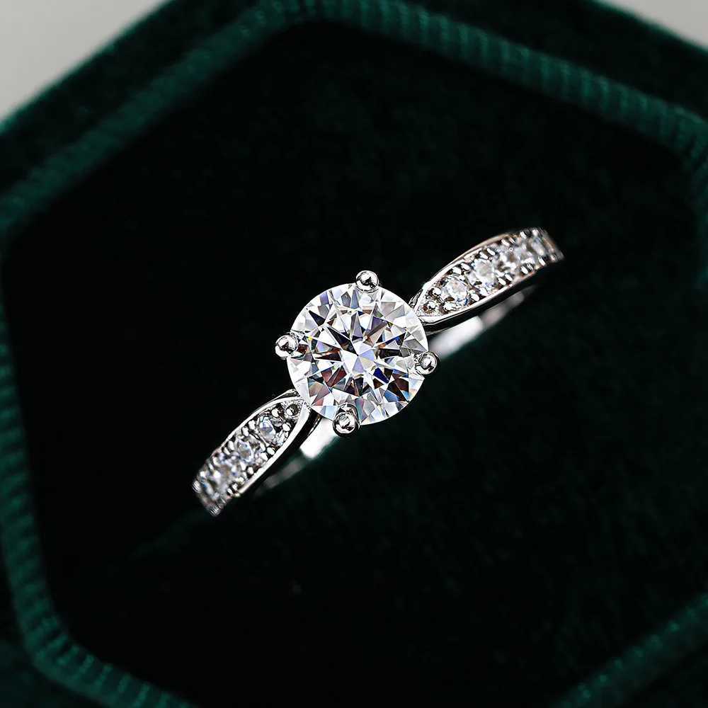 925 Sterling Silver Womens Four Prong Fashion Luxe Elegant Ring Perfect for Daily Wear Engagement and Wedding Ring y250730