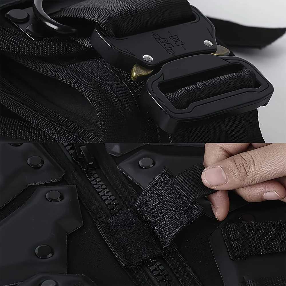 Tactical Vest for Men Vest Youth Adjustable Vest Fit Adult Cosplay Costumes Suitable for weights below 85 kg (187.39 lb) XJ251114