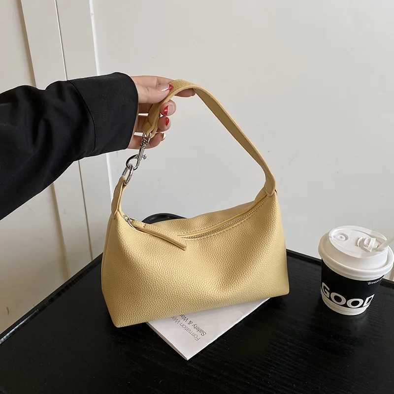 Korean Elegant Ladies Handbags High Quality Pu Soft Leather Underarm Bag Commuting Shoulder Bag Mini Bag Crossbody Womens Bag Y250730