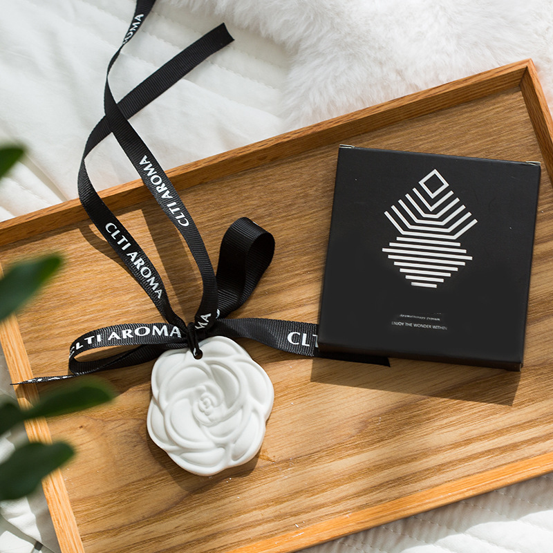 Camellia Gypsum Aromatherapy Tablets Home Wardrobe Bedroom Long Lasting Fragrance Room Fragrance Female Car Hanging