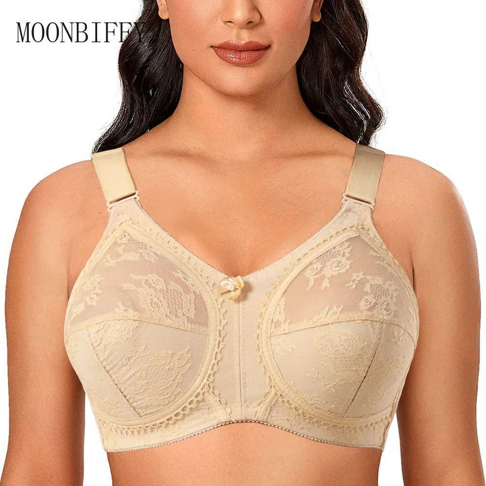 Large Size Bra for Women Ladies Underwear Translucent Lace Chiffon Wireless Minimizer Lingerie Brassier Bralette Tops Z250730