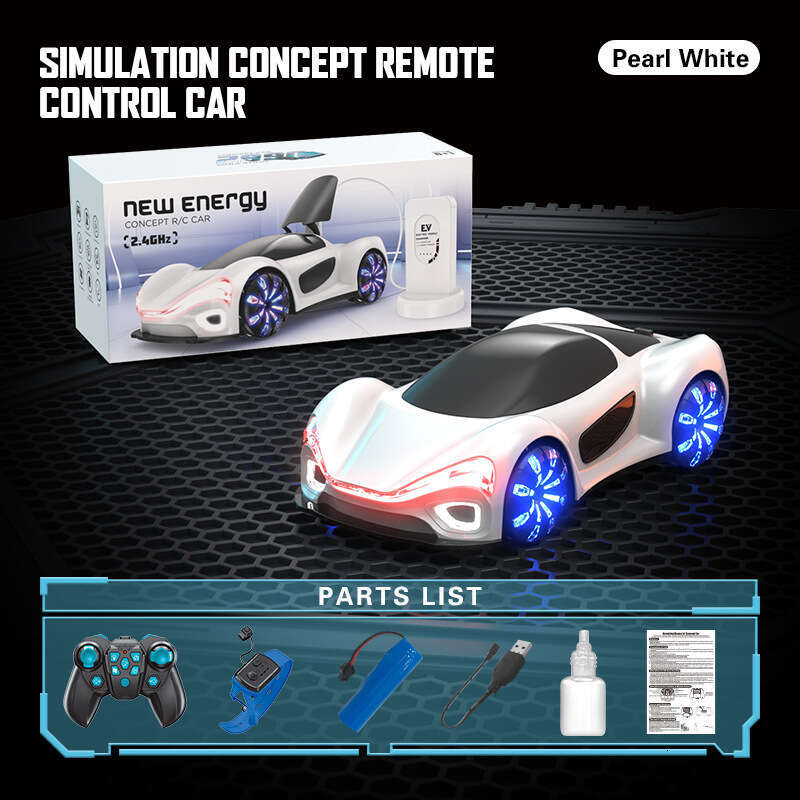 Children's Remote Control Toy Racing Stunt Concept Car Boys Birthday Gift Rechargeable Drift Technology Ages 3 to 6