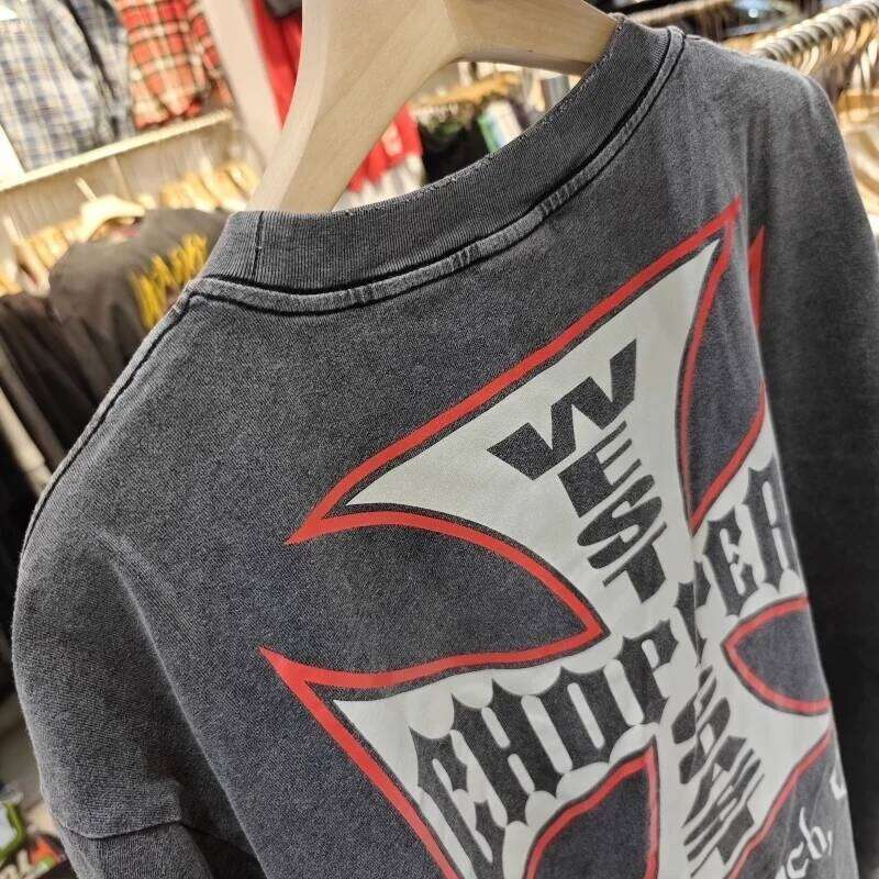 Casual West Coast Choppers T-Shirt Trendy Streetwear Breathable Fabric Loose Fit Daily Outfit