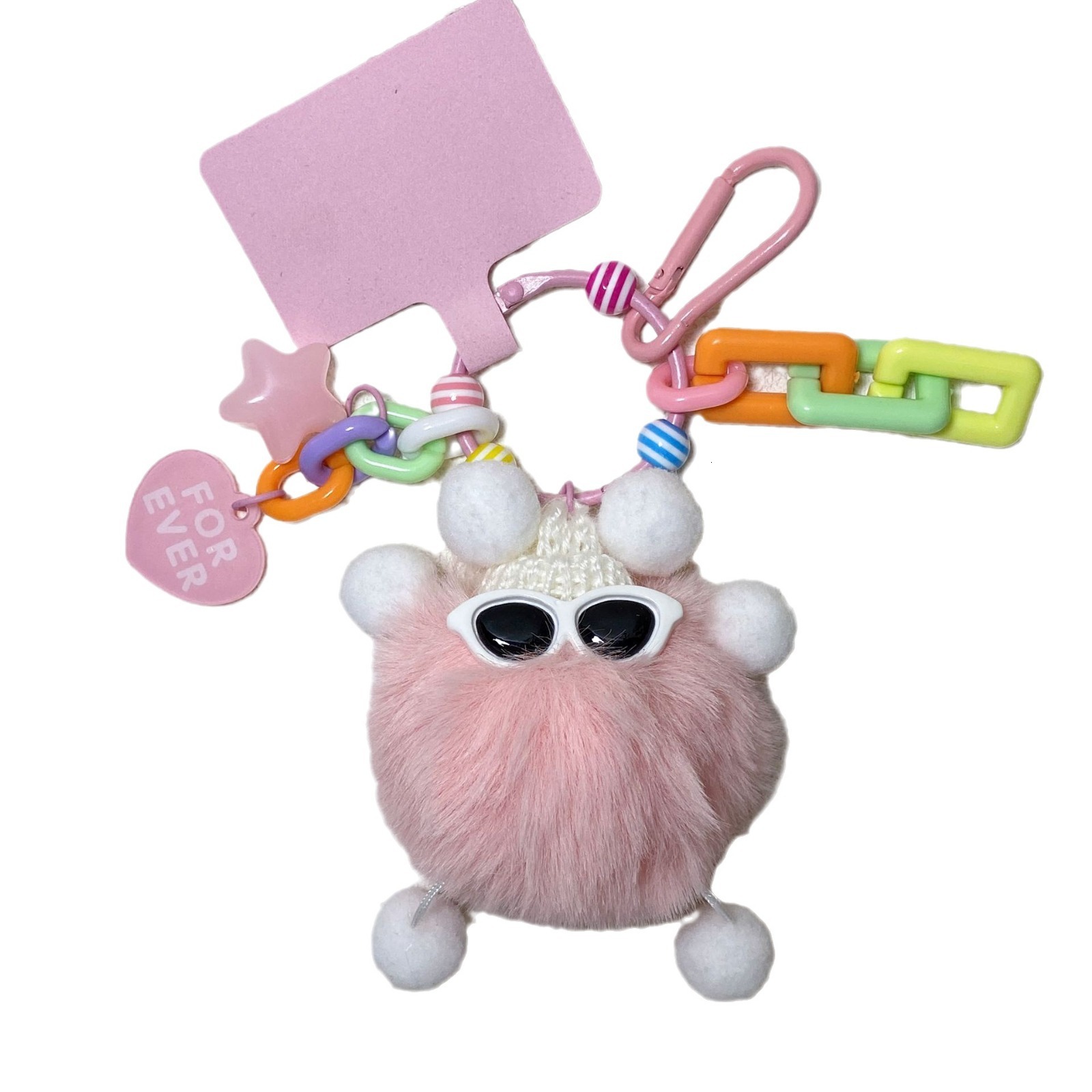 New Cute Pet Little Coal Ball Monster Doll Pendant Anti Loss Keychain Backpack Pendant Plush Super Cute Gift