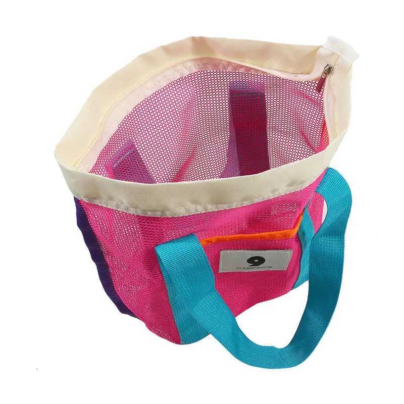 Outdoor Beach Mesh Bag Sand Away Foldable Portable Kids Beach Clothes Bags Toy Storage Sundries Organiser Bag Backpack G250729