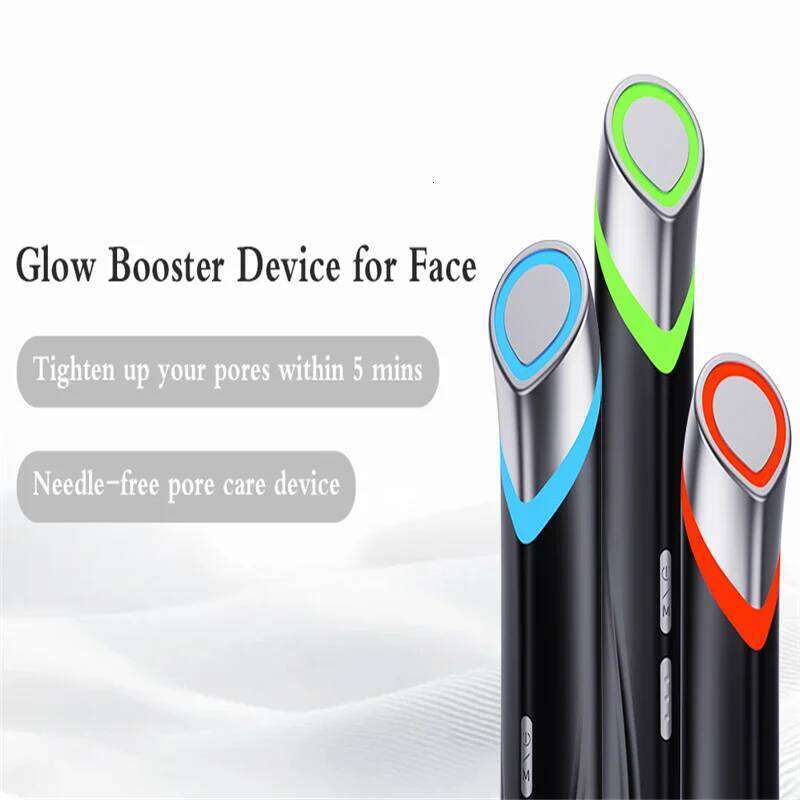 Home Use Beauty Equipment Anti-aging Skincare Wand Red Blue Light Therapy Vibrating EMS Eye Facial Lifting Device Face Massager