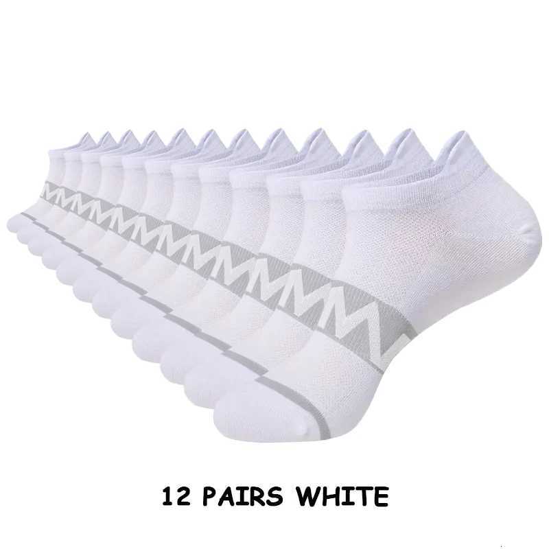 12 Pairs of High-Quality Mens Sports Fitness Running Socks for Spring and Summer Outdoor Leisure and Breathable Short Socks Z250731
