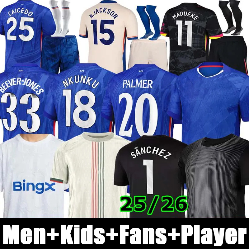 chelseas fc jersey 25 26 Cole Palmer Jadon Sancho Enzo Fernandez jersey Marc Cucurella Mykhailo Mudryk Caicedo kit kids Football Shirt cfc jersey