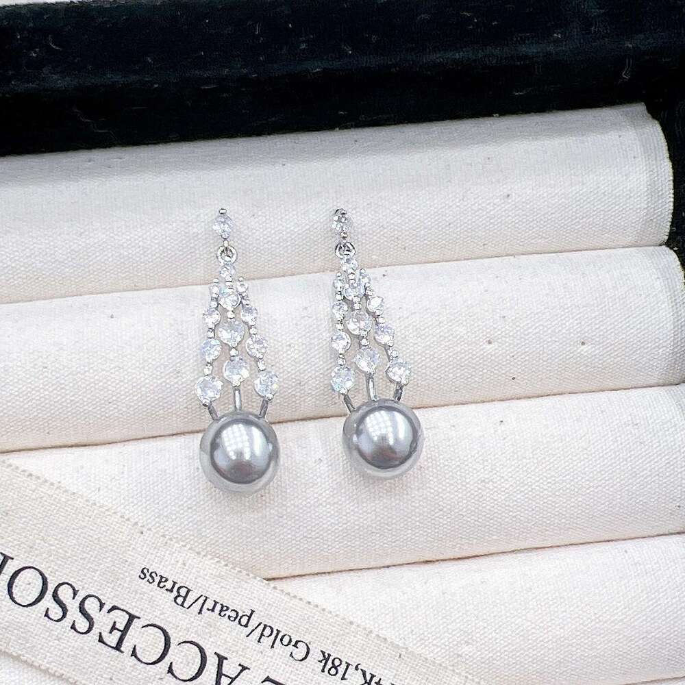 Minimalist Elegant Exquisite Ear Clips for Women Large Pendant French Style High-end Versatile Pearl Earrings f81