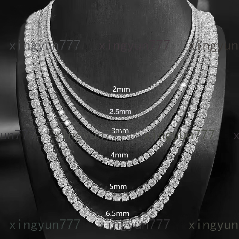 Wholesale S925 Sterling Silver VVS Moissanite Tennis Bracelet Gra Certified Moissanite Tennis Chain