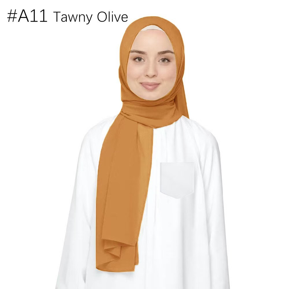 Y1354 Pearl Chiffon Bubble Silk Scarf Headscarf Ethnic Headscarf