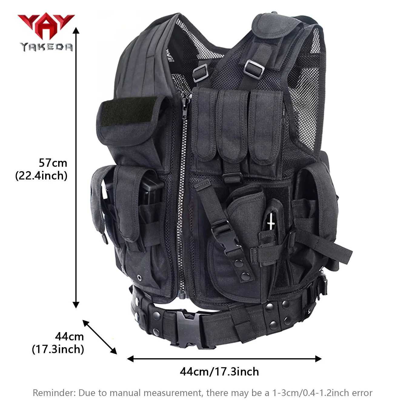YAKEDA 600D durable polyester tear-resistant breathable hunting vest XJ251114