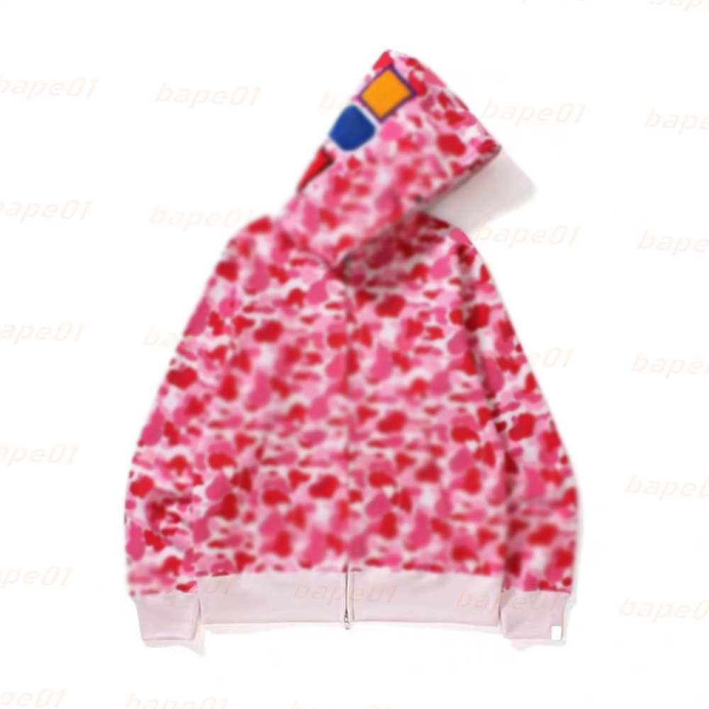Womens Casual Hooded Hoodies Mens Long Sleeve Zipper Sweatshirts Couples Streetwear Printing Sweater Coats Asian Size M-3XL
