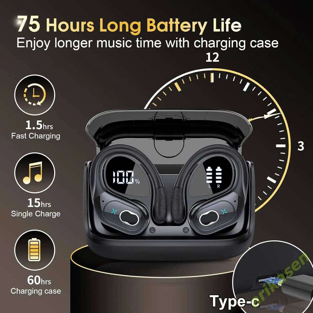 Designer Famous Brand Wireless Hrs Sport Bluetooth With Noise Cancelling Mic IPX Waterproof Headsets