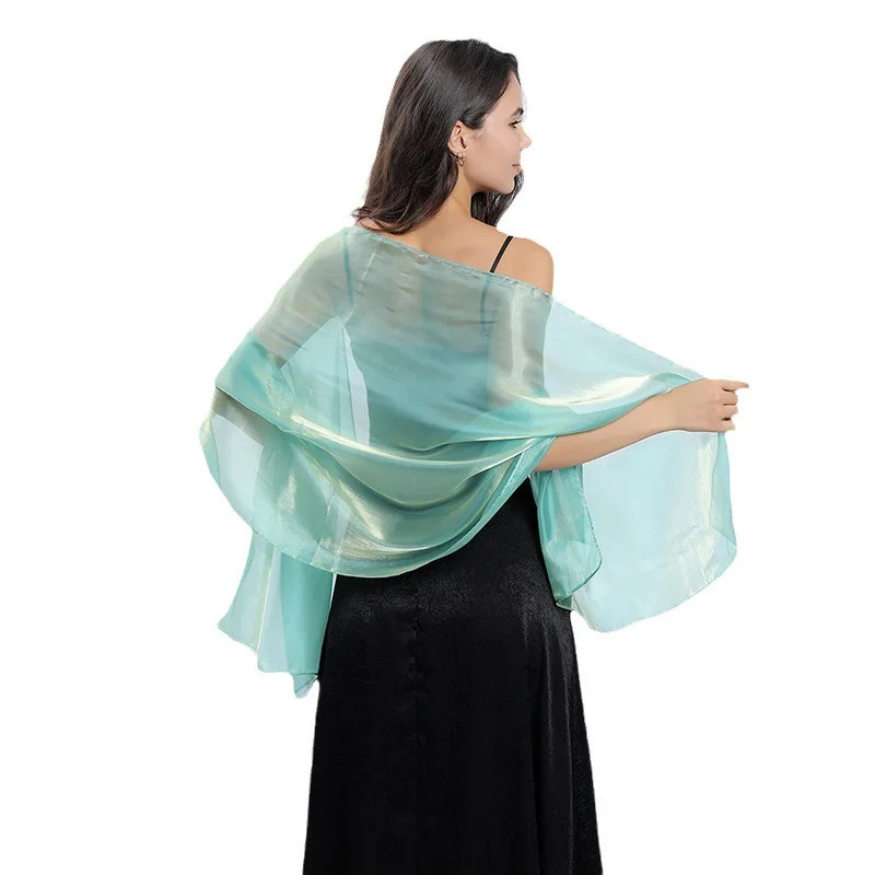 Elegant Women Shawls Wraps for Evening Dresses Bridal Bridesmaid Wedding Shawl Solid Color Party Capes Decoration Scarf 250731