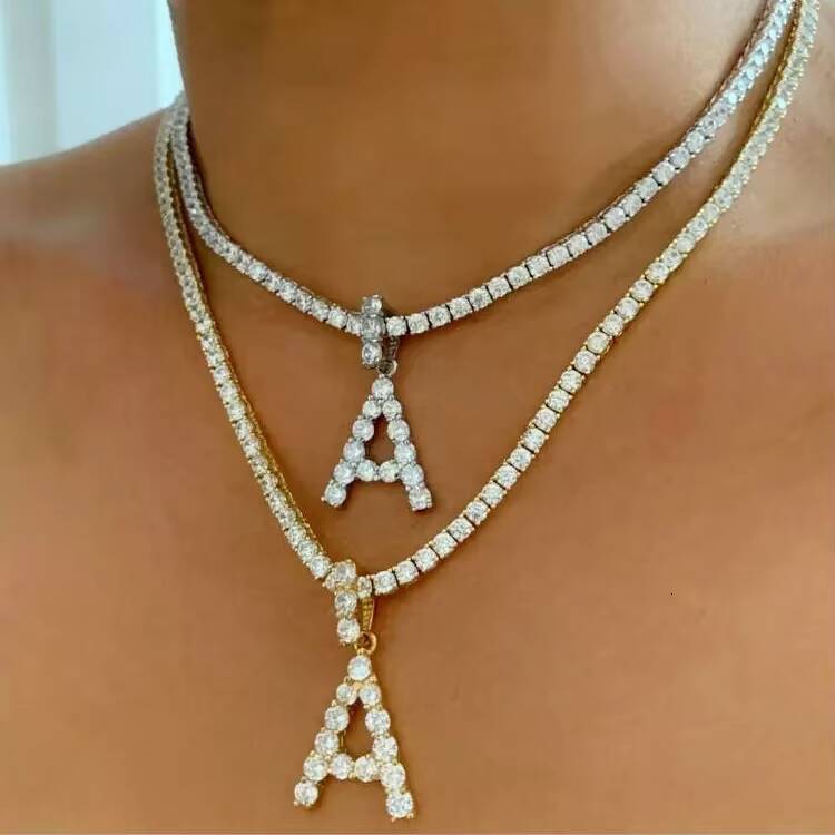 Moissanite Jewelry 4mm Moissanite Tennis Necklace Tennis Bracelet 925 Silver Tennis Diamond Necklace