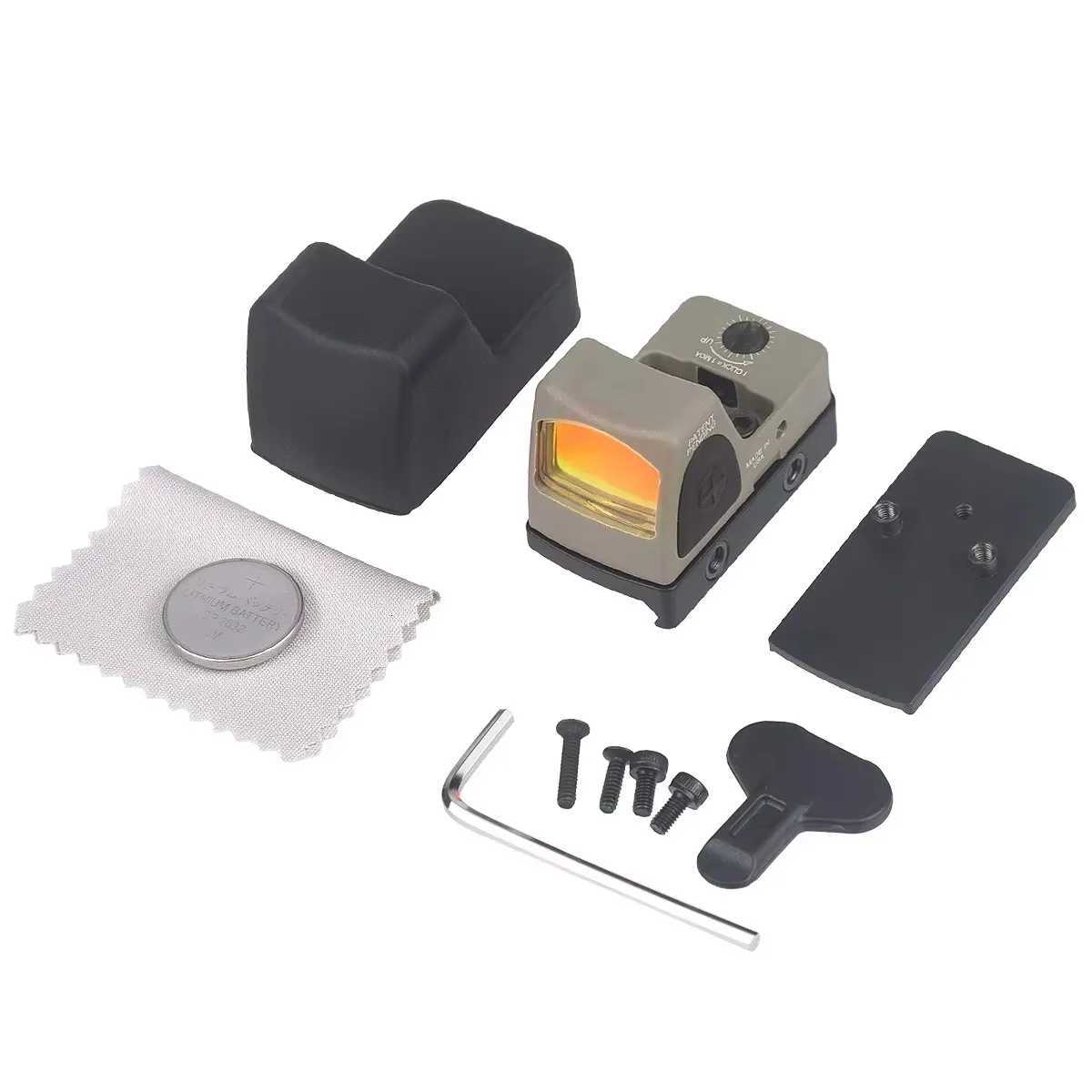 Tactical RMcc Compact Pistol Red Dot Sight 3.25 MOA Reflex Gun Scope for Glock43X Mos G43X G19 Glock19 Mos IWB Airsoft Holster R250730