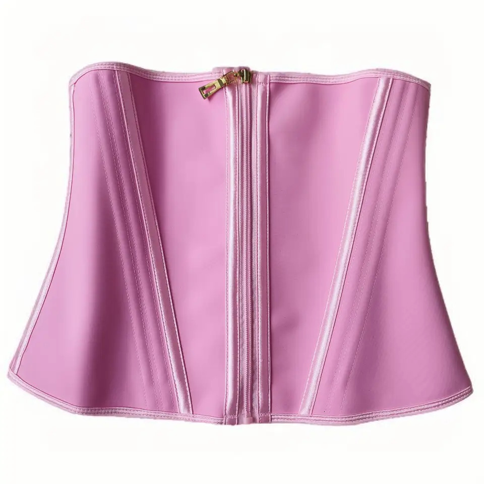 Fajas Colombianas Latex Waist Trainer Double Compression BBL Shaper Tummy Control Slimming Sheath Flat Belly 13 Steel Bones Belt 250726