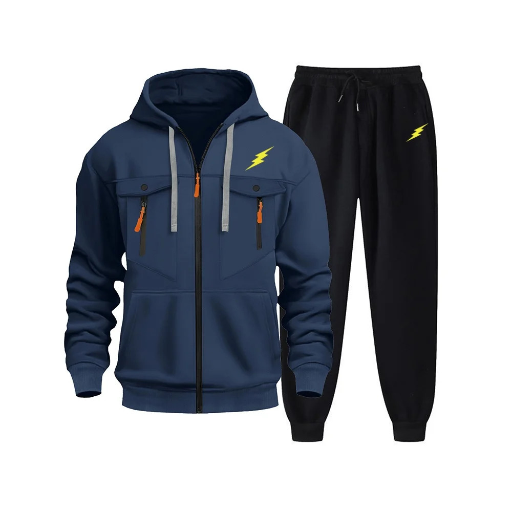 High Quality Mens Tracksuit Casual Jogging Men Versatile Sweatshirts Sweat Pants Fashion Comfort Daily Sports Simple Hoodie Set 250731