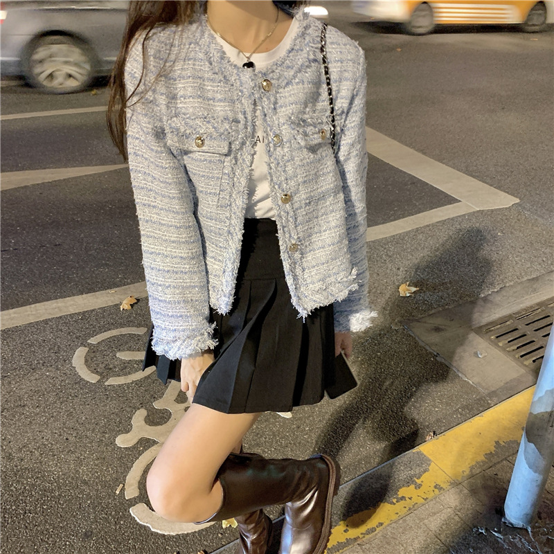 Outfits For Woman Tweed Elegance Classic French Chic French socialite tweed short chan-style coat 2025 autumn/Winter elegant and slimming cardigan for