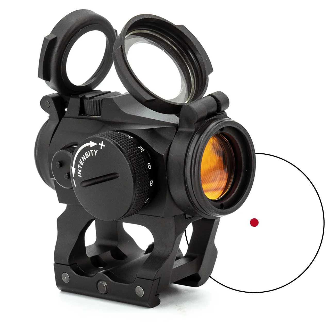 2MOA Red Dot Sight 122mm Reflex Sight Optics Red Dot Scope with 1.54/1.93/2.26 Riser Mount with Marking R250730