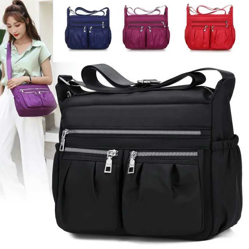 Casual Women Shoulder Messenger Bag Oxford Waterproof Zipper Handbags Package Female Large Capacity Travel Crossbody Bag Y250730
