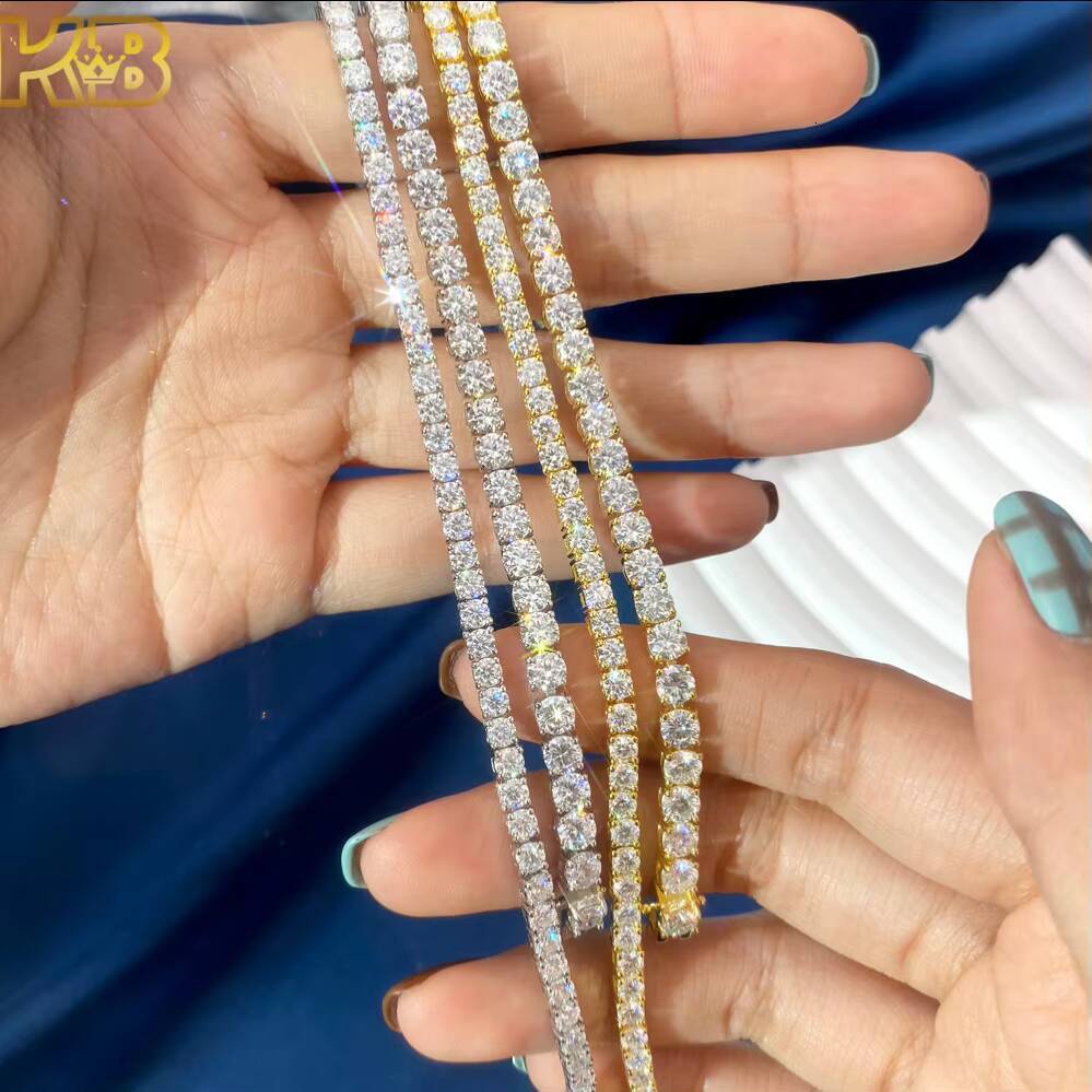 Necklace Diamond Gold Jewelry Cuban Chains Iced Out VVS Silver Fashion Trends Moissanite Tennis Chain