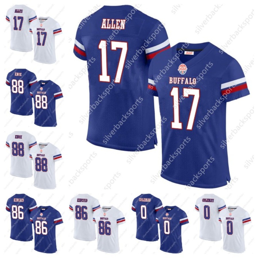 Personalize Custom Football Jerseys Keon Coleman Dalton Kincaid Josh Allen Damar Hamlin Dawson Knox Jim Kelly Shirt
