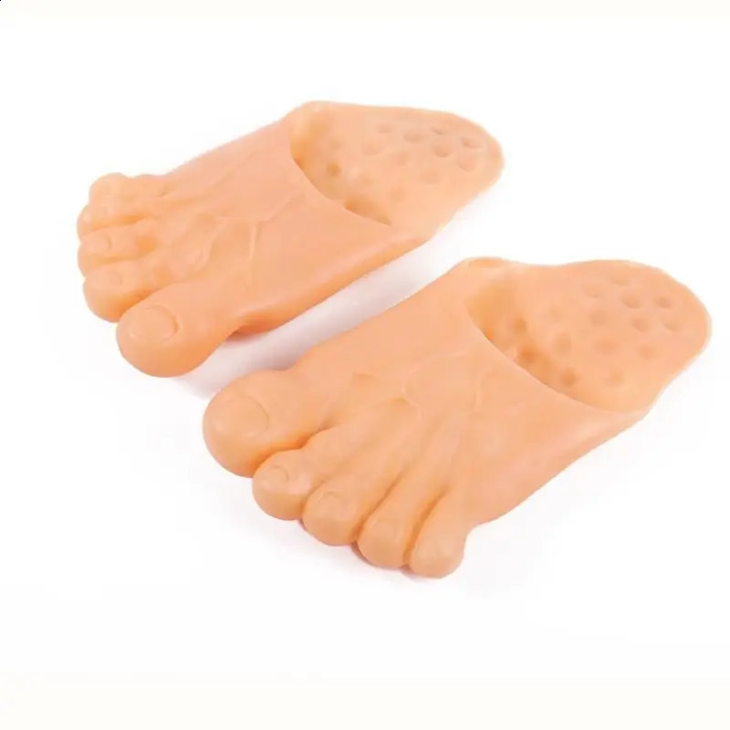 Funny Barefoot Slippers Bigfoot Shoes Toe Slippers Flat Party Funny Sandals Adult Halloween Costume Accessories 250725