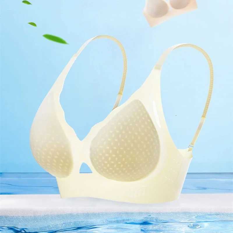 100% Ice Silk Ultra-thin Beautiful Back Lingerie for Women Without Steel Ring Adjustable Breathable and Traceless Gathering Sleep Bra Z250730