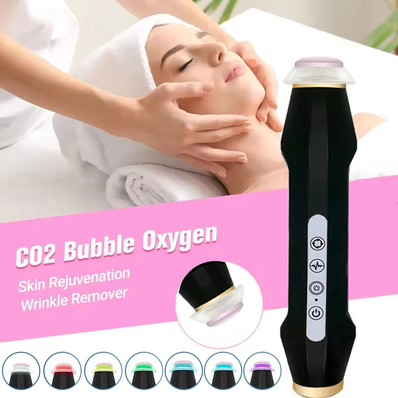 est Handheld Rechargeable CO2 Oxygen Bubble Device Exfoliate Oxygen Machine Wrinkle Removal Portable Beauty Device 250729