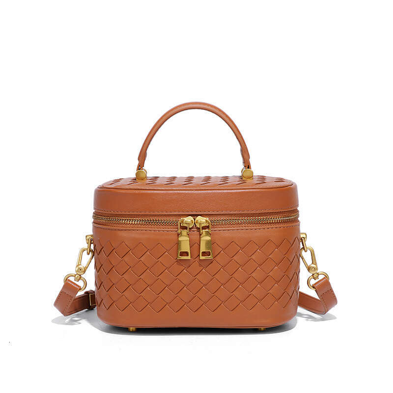 2025 Women Trendy Small Square Elegant Versatile Woven Handbag Fashion Simple Single Shoulder Crossbody Mini Box Bag