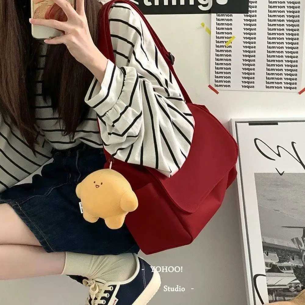Oxford Hobos Crossbody Bags Solid Casual Zipper Womens Bags 2024 Fashion High Capacity Solid Color Single Shoulder Totes Bag Y250730