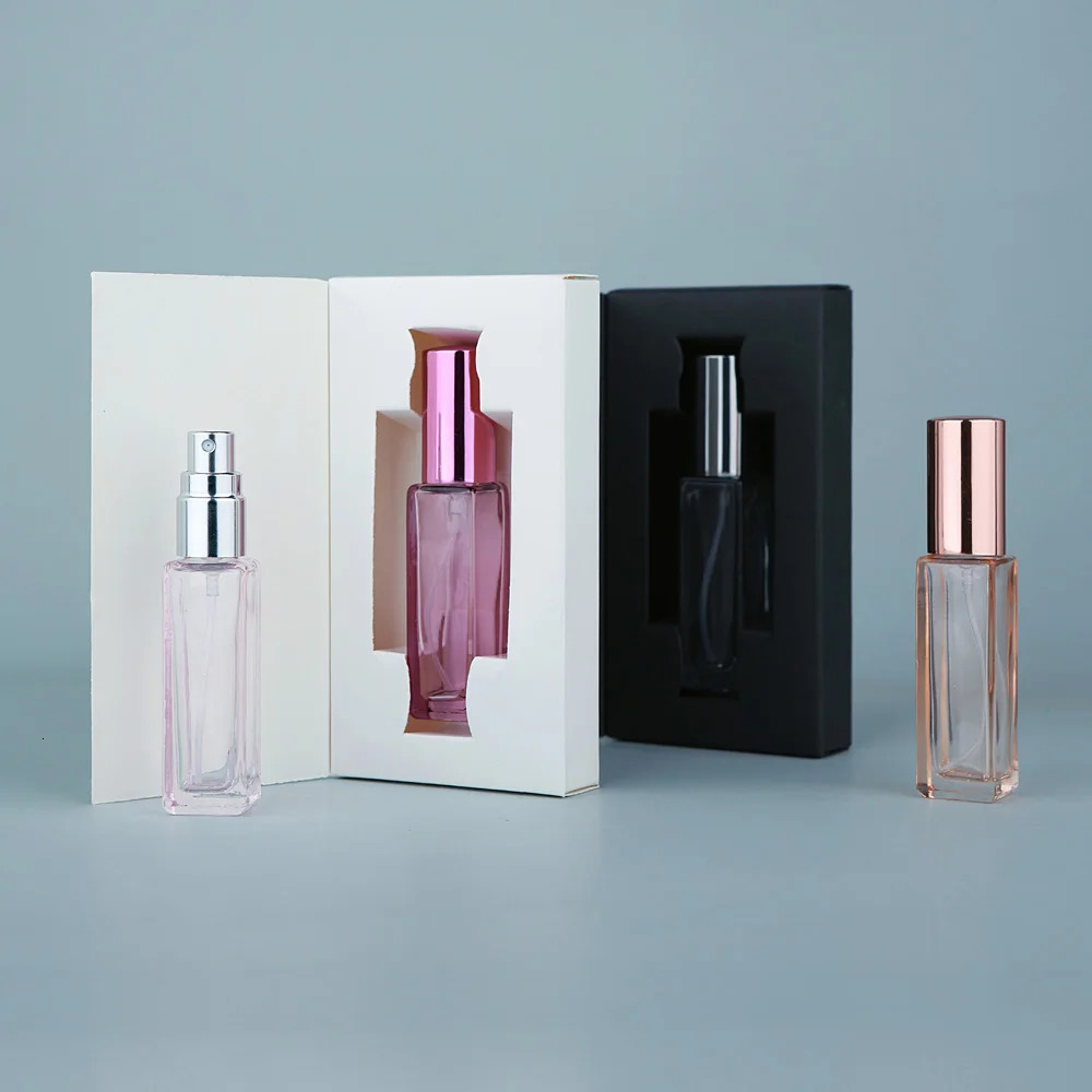 10ml Perfume Bottle Polychrome Bottle and packaging boxes High Quality Thick Glass Refillable Mold Spray Bottle 10/20/30/40PCS 250726