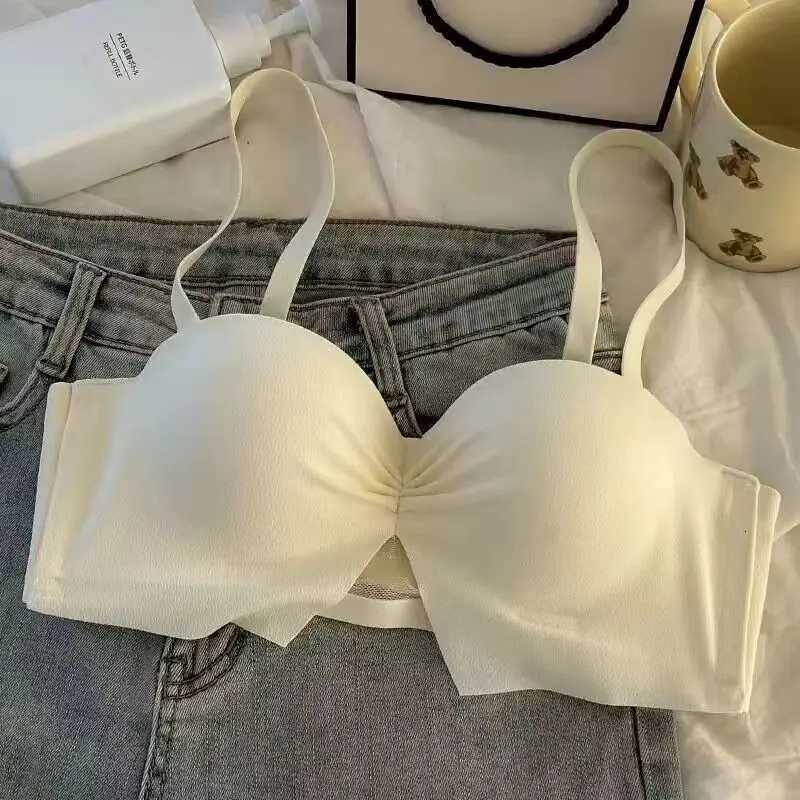 THin Section of Non-marking BreaTHable Small Breasts GaTHered Underwear WiTHout Steel Ring Small Breasts Anti-glare Bra Z250730