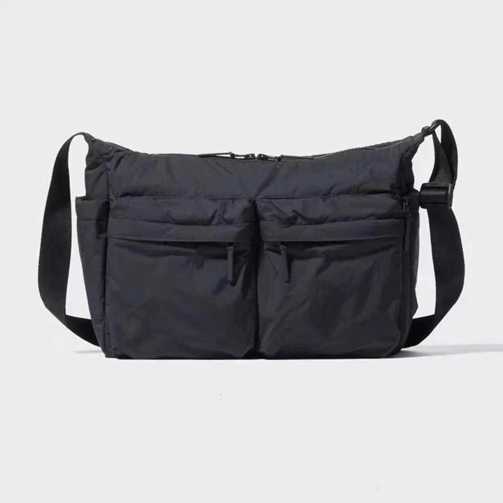 Casual Nylon Shoulder Bag for Women Large Capacity Computer Bag Travel Mens Multi-pocket Sports Messenger Bag Tote Handbags Y250730