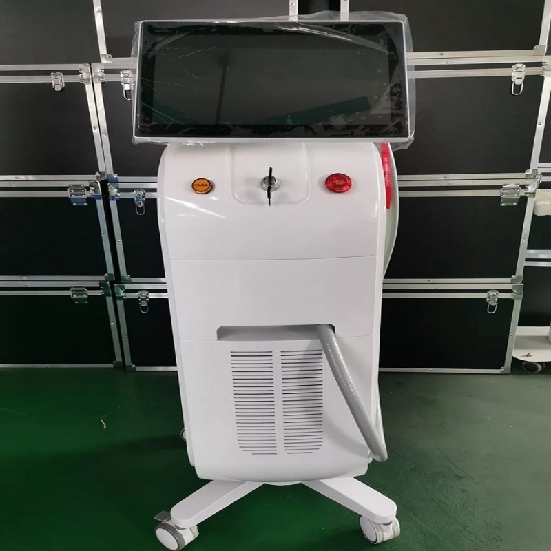Diode Laser Beauty Machine For Clinic Use For Hair Reduction And Skin Rejuvenation With Ice Cooling For Sensitive and Suitable for all skin tones