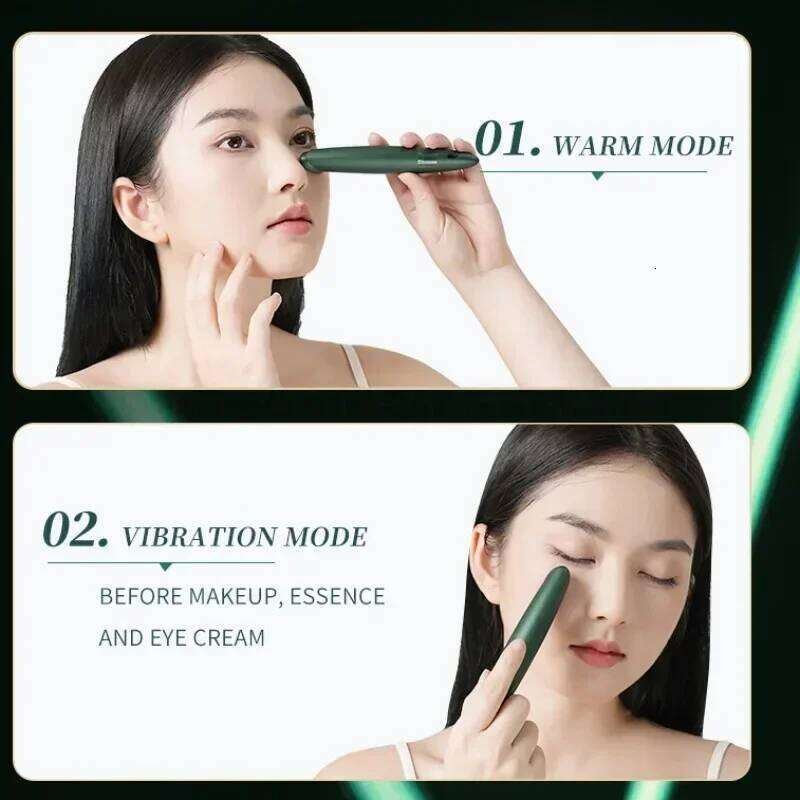 Electric Massager EMS Microcurrent Skin Lifting Reduce Eye Wrinkles Remove Dark Circles Hot Vibration Relax Eyes Beauty Care