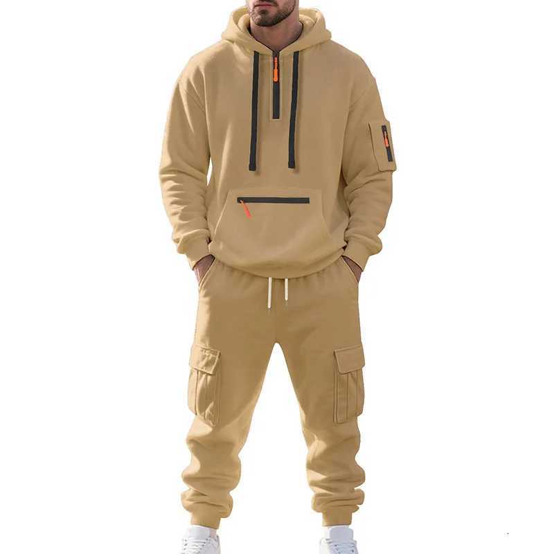 2-Piece Mens Tracksuits Long Sleeve Athletic Full Zip Sweatsuits Jogging Suit Set Casual Outdoor Streetwear Sport Tracksuit Set XJ250731