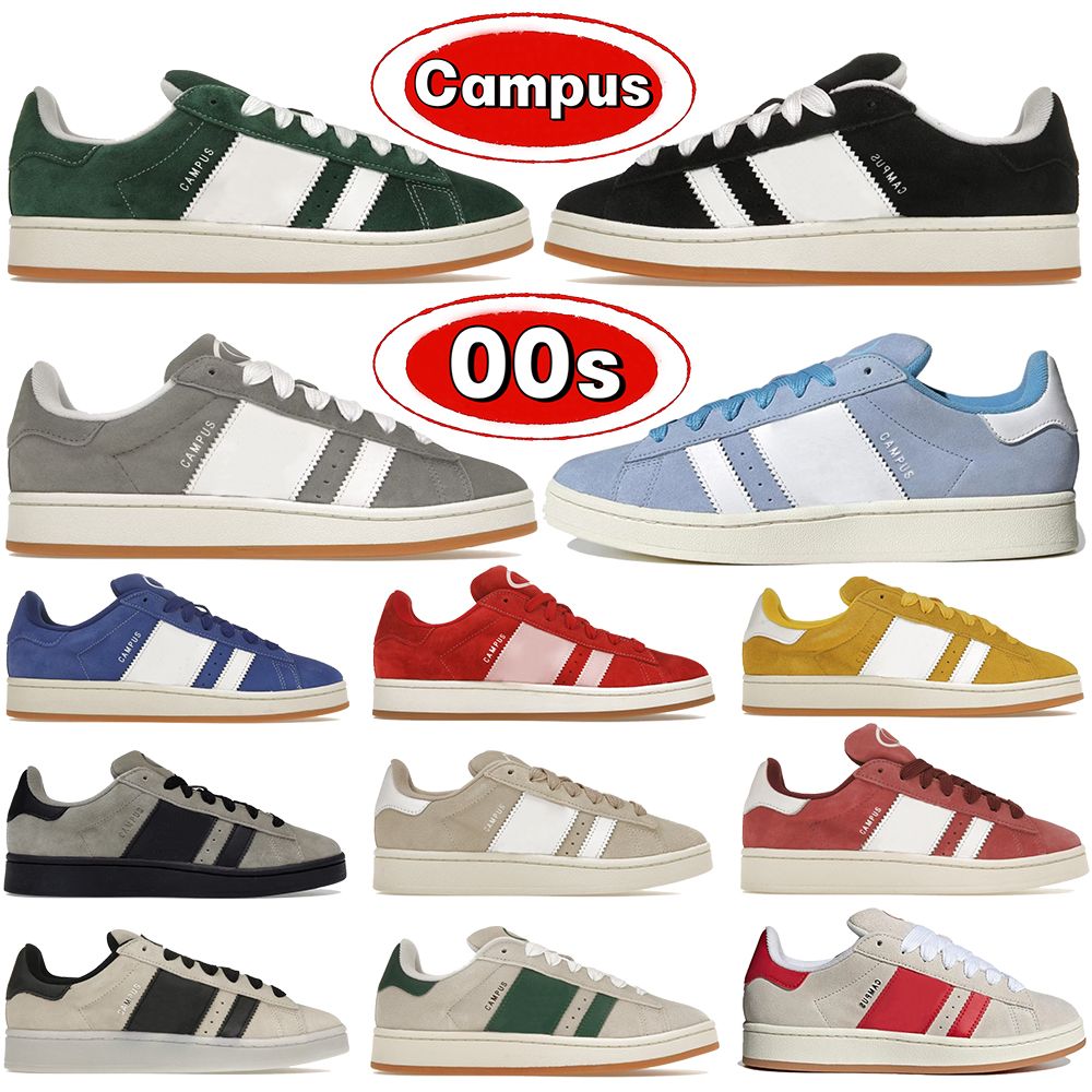 Free shipping Designer Shoes Campus 00s Suede Sneakers Grey Black Dark Green Cloud Wonder White Valentines Day Semi Lucid Blue Ambient Sky Mens Womens