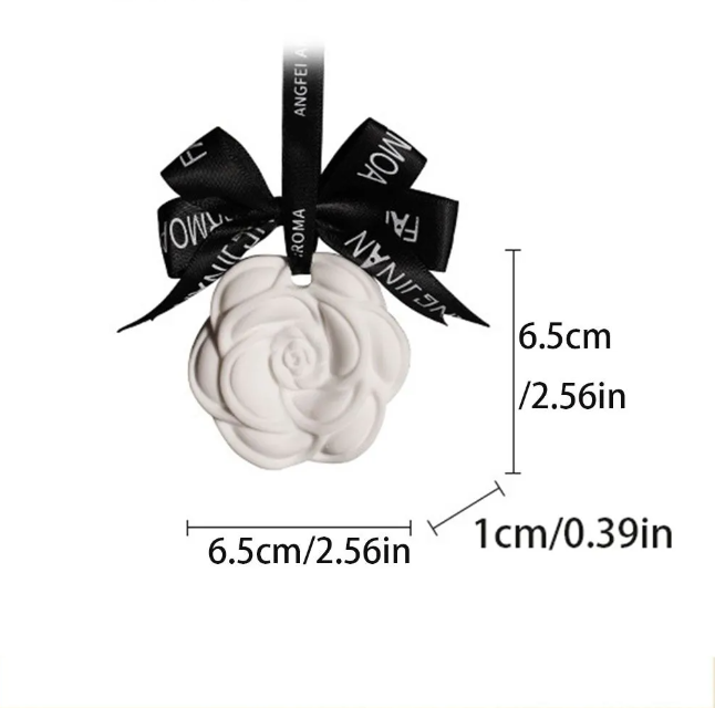 Camellia Incense Car Pendant - Solid Purifying Balm ral Scent Long-Lasting Wardrobe Deodorizer & Aromatic Air Freshener