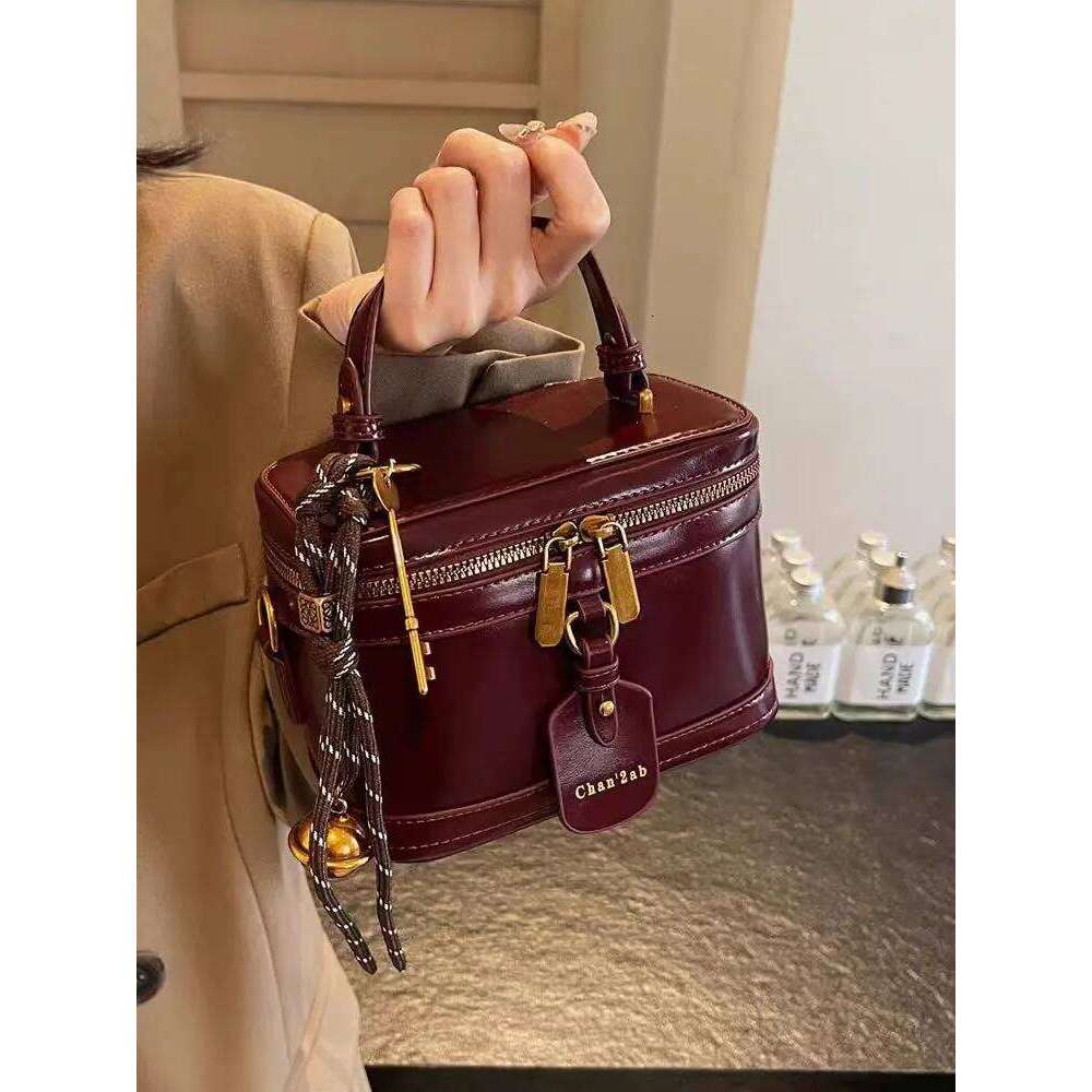 Designer Box Square Crossbody For Women New Brand Red Black Tote Bag Fashion Girls Mini Handbag