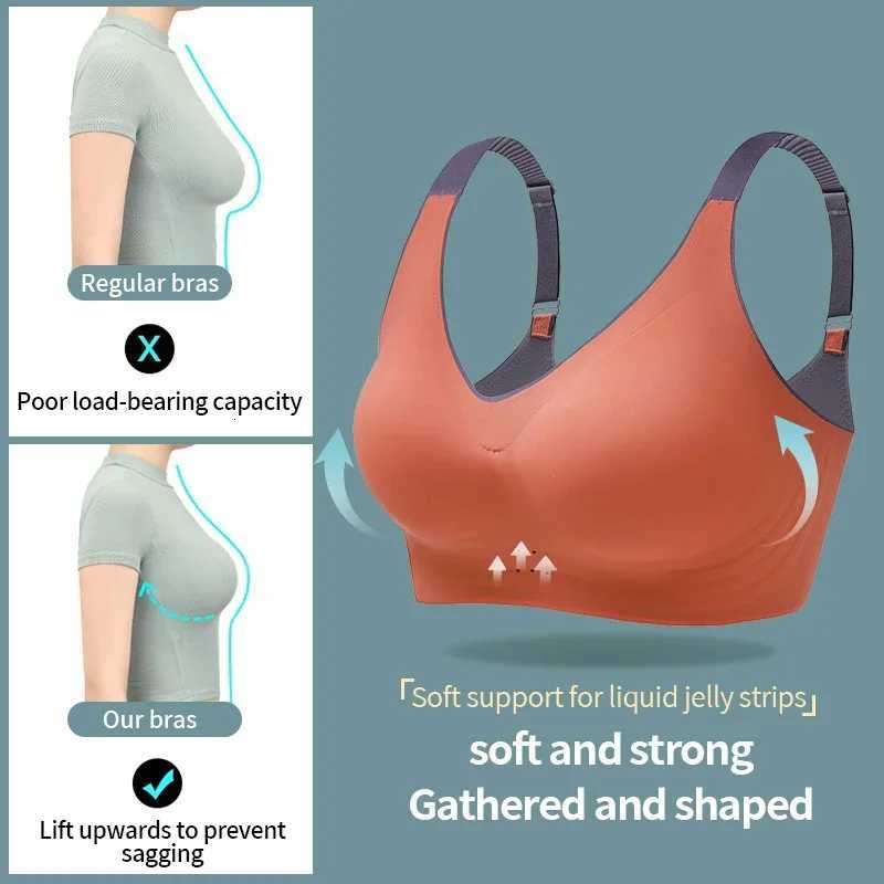 Summer Push-Up Bra for Women (M-6XL) Thin Traceless Sports Bra Anti-Sagging Breathable Comfort Wire-Free Bralette Large Size Z250730